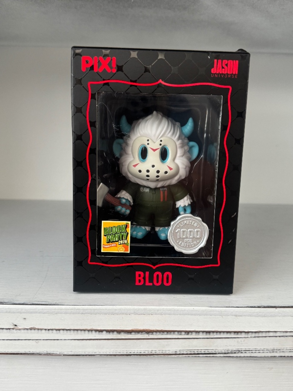 PIX! Thrilljoy x Jason Universe Bloo Hero Block Party 2026 LE 1000 Vinyl Figure